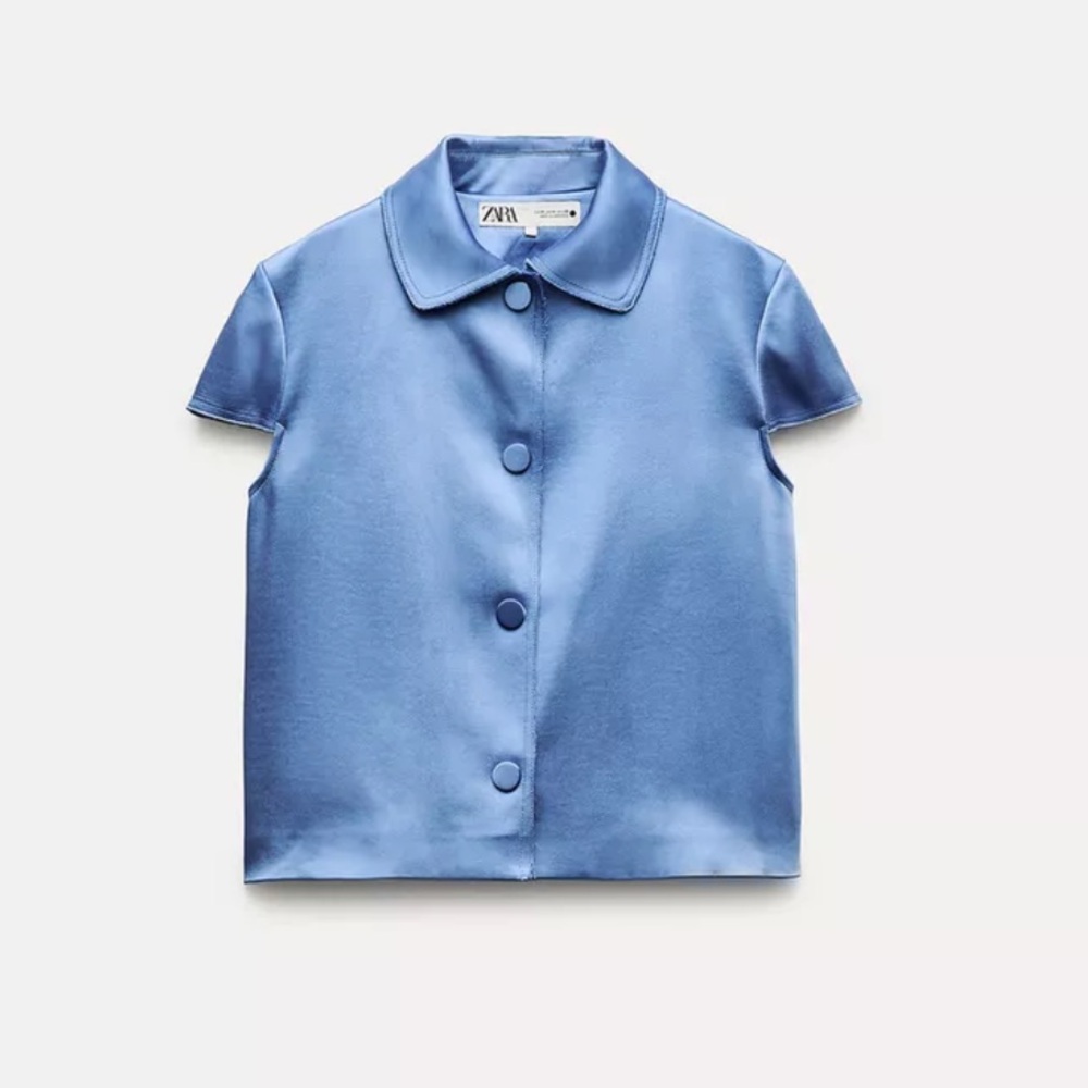 Zara Heavyweight Satin Jacket ZW collection